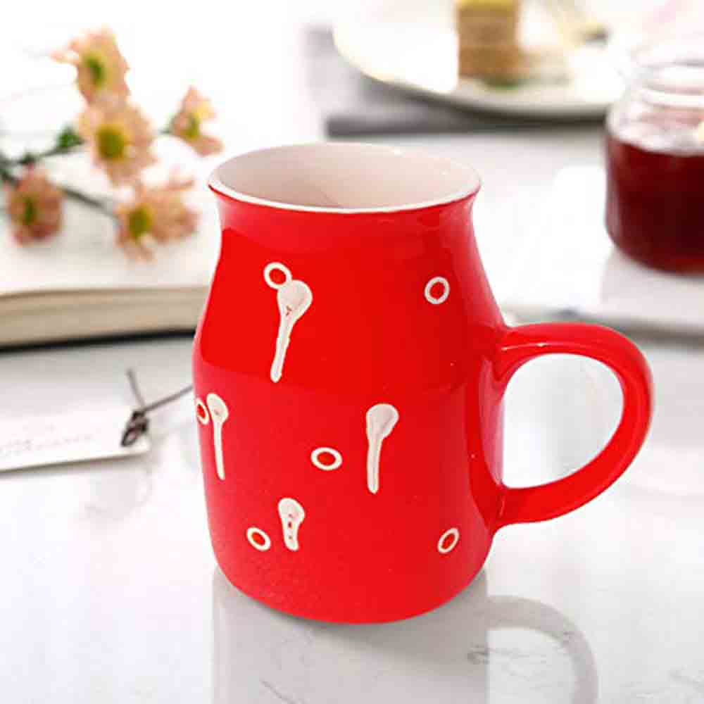 Red Coffee Mug 500ml for Kitchen