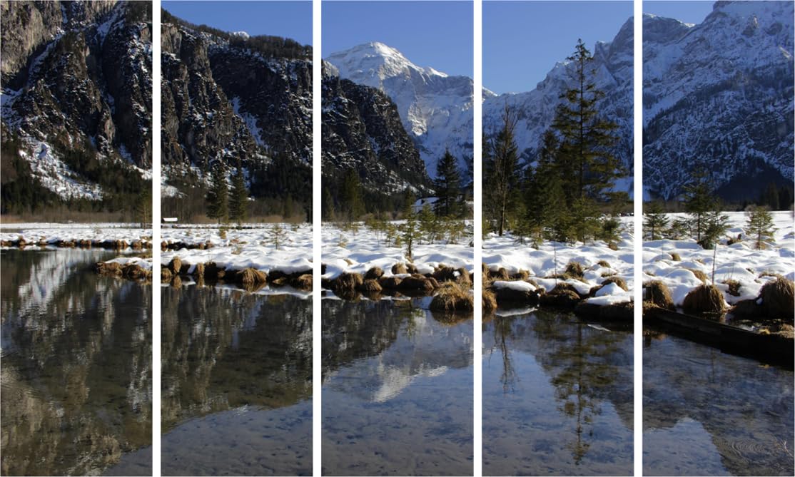 Wave Hello to Your Walls: Lake-tiful Framed Multi-Panel Wall Art (150x76cm)