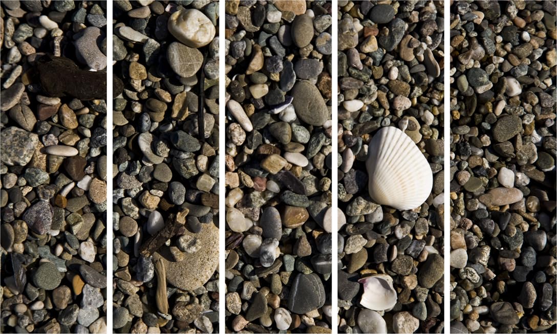 Rock Your Walls: Multi-Frame Stone Photography Wall Art, Framed And Fabulous (150x76cm)