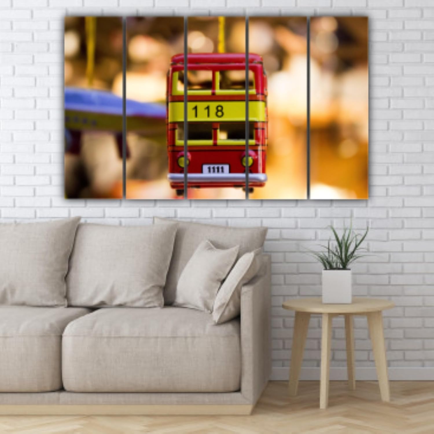 Close-up of Mini-Frame Express Multi-Panel Wall Arts sharp digital prints and matte laminated finish.
