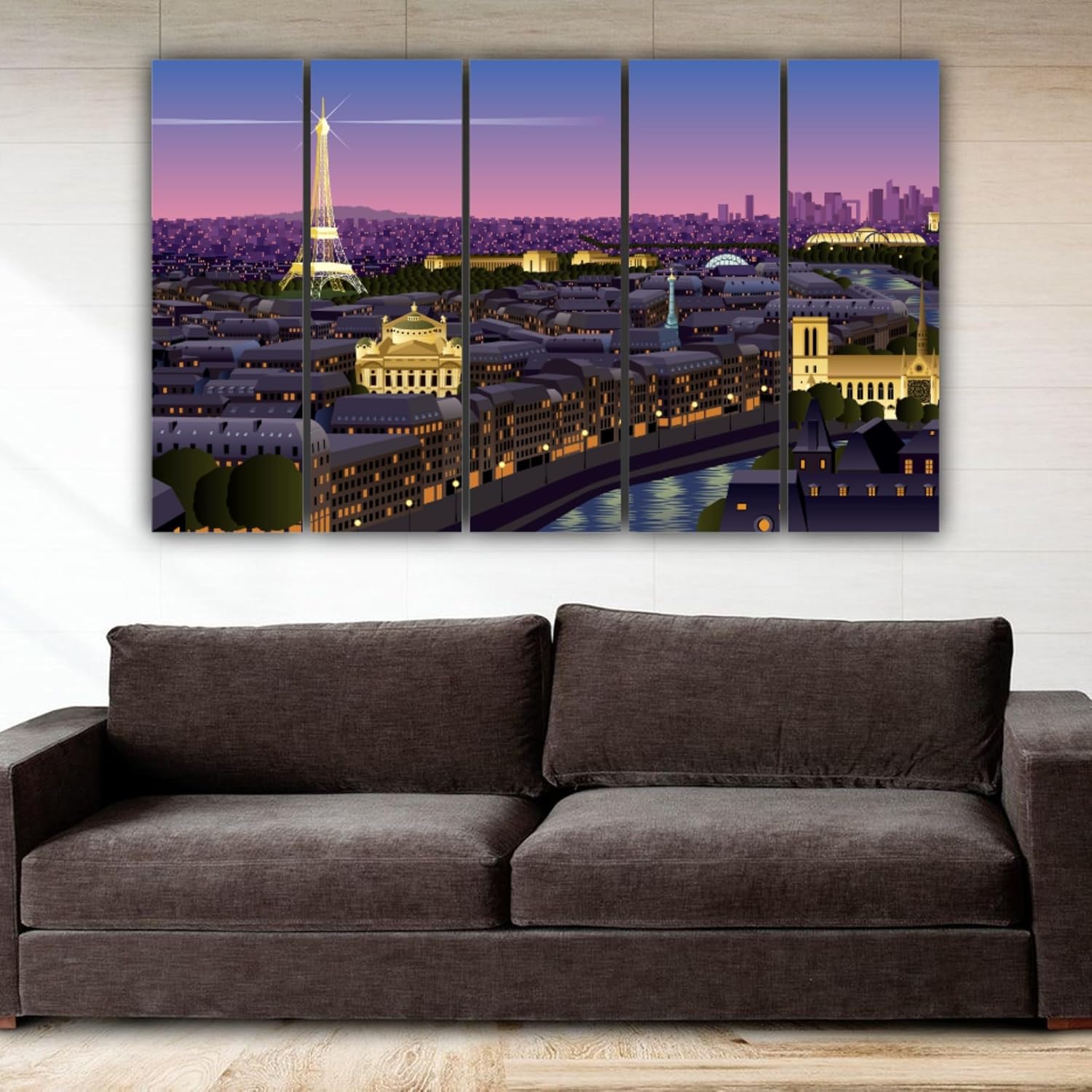 Close-up of the multi-panel Sky Light-tastic Photographic Framed Wall Art Marvel showcasing crisp blue sky prints