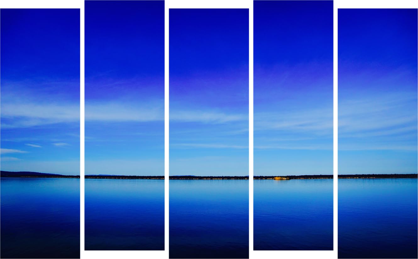 Dive into Blue Bliss: Multi-Frame Photography Framed Wall Art That'll Make Your Walls Sing (127x76cm)