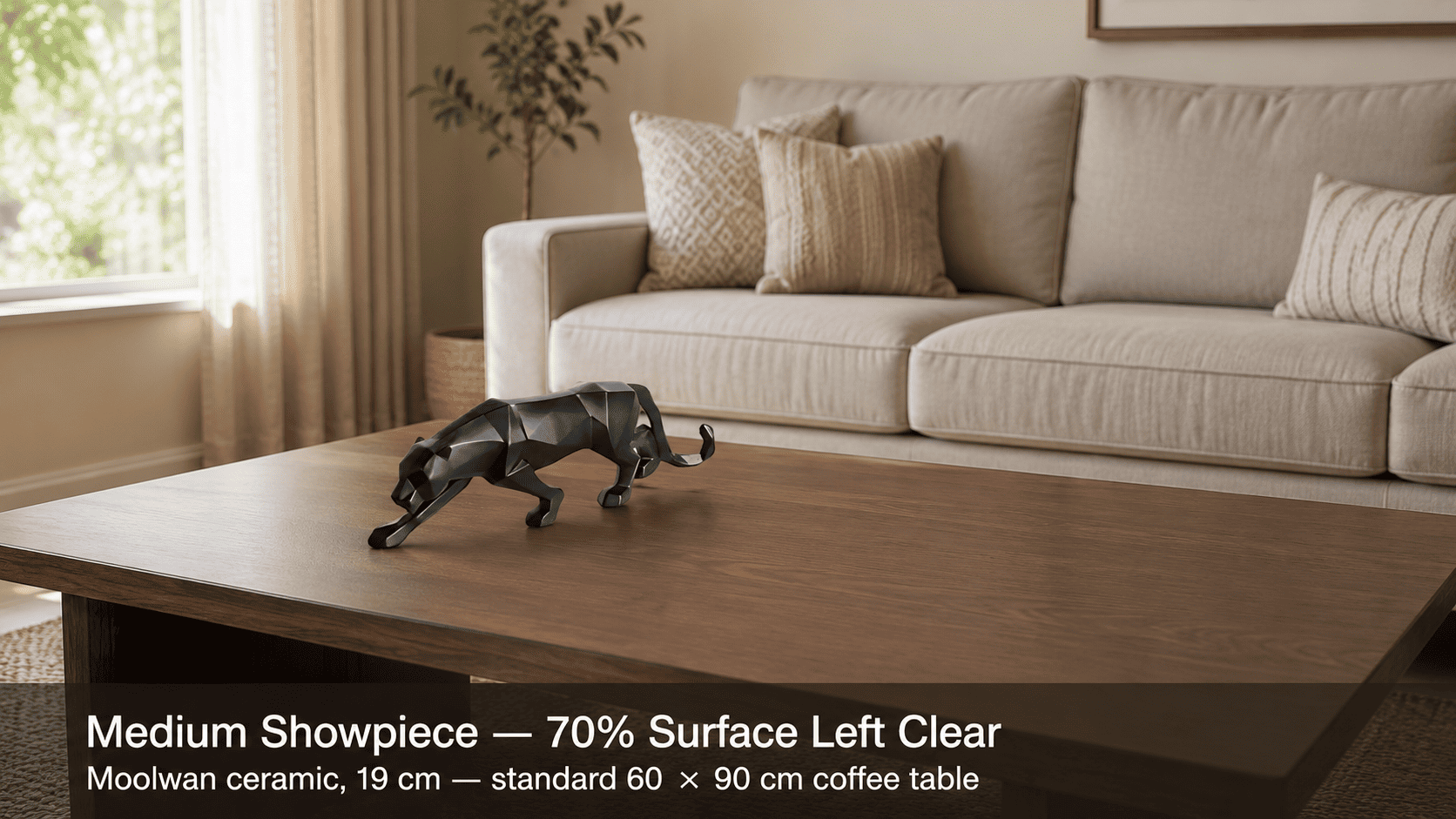 How to Choose Showpiece Size for a Coffee Table Without Overcrowding the Surface