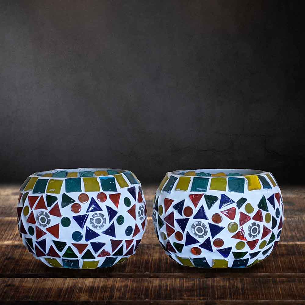 A Pair of Fancy Tea Light Holders