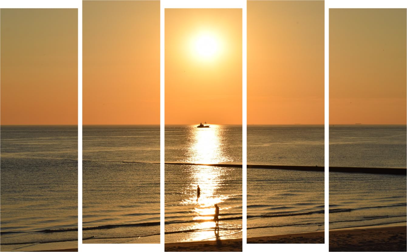 Sea-sational Sunset Multi-Frame Framed Wall Art That'll Make Your Walls Wave Hello