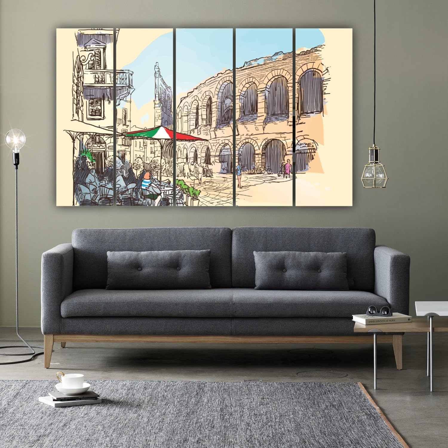 Verona-tastic Italy Canvas That'll Make Your Walls Swoon - Framed Wall Art Extravaganza close-up showcasing vibrant Italian landscape prints.
