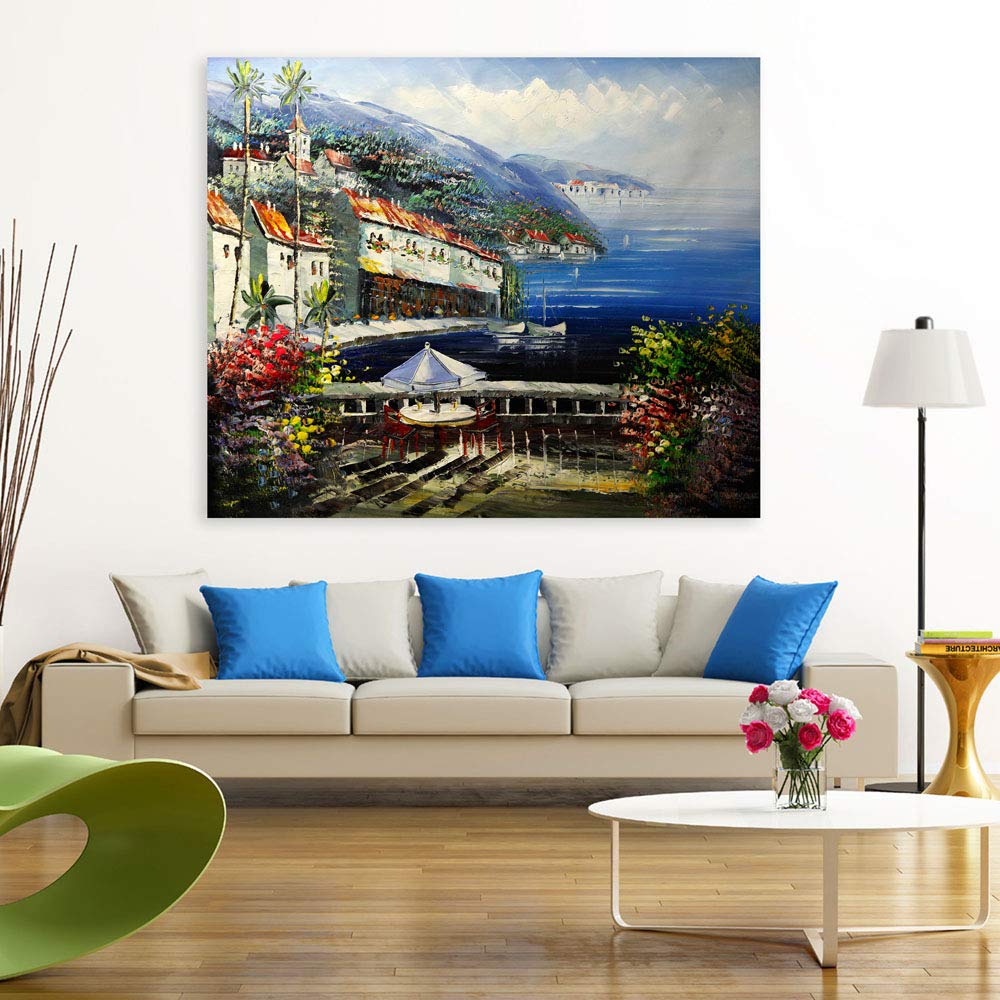 Cityscape Unframed Wall Art: Sea Views That'll Make Waves on matte cotton canvas