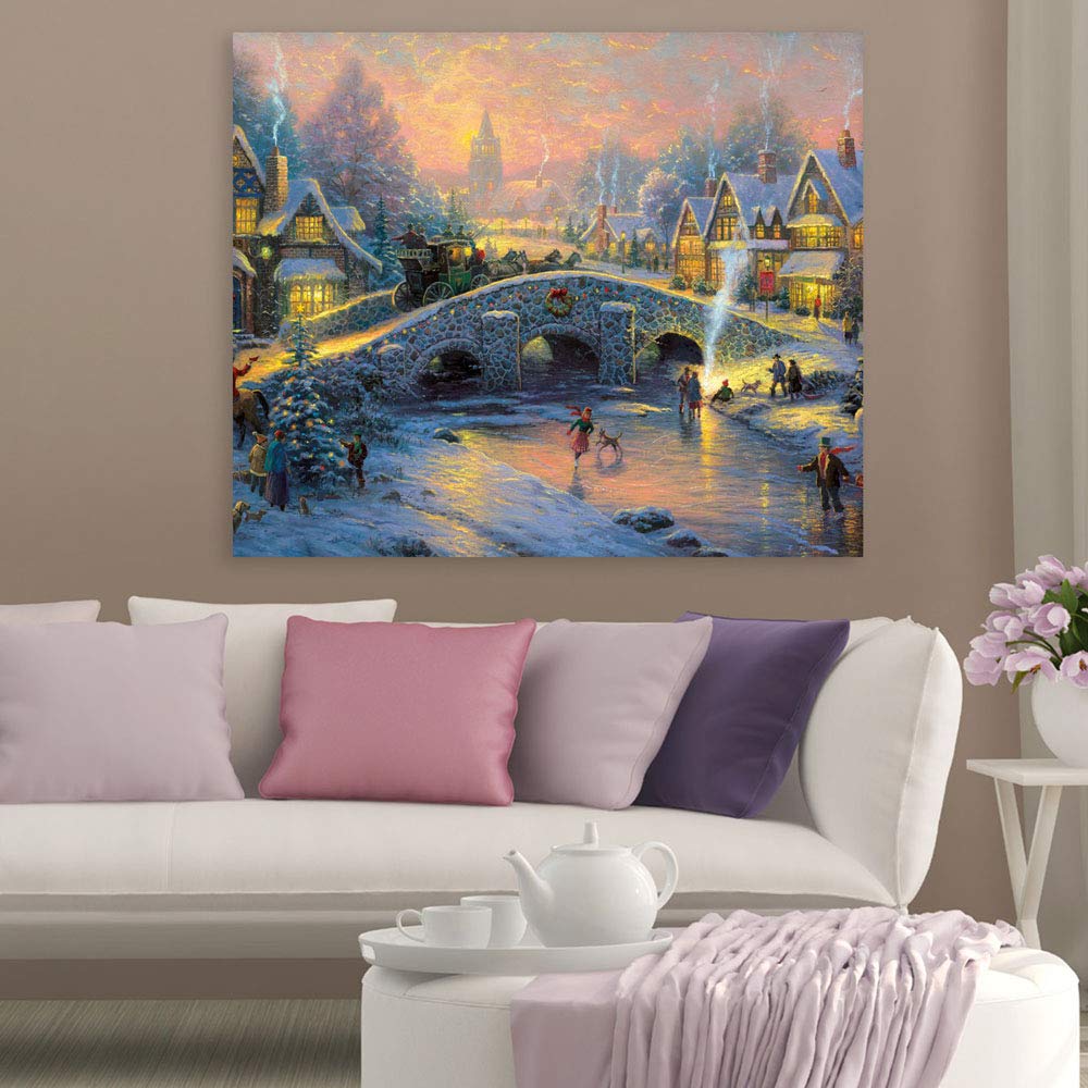 City Slicker Dreamscape unframed wall art depicting a vibrant cityscape at night
