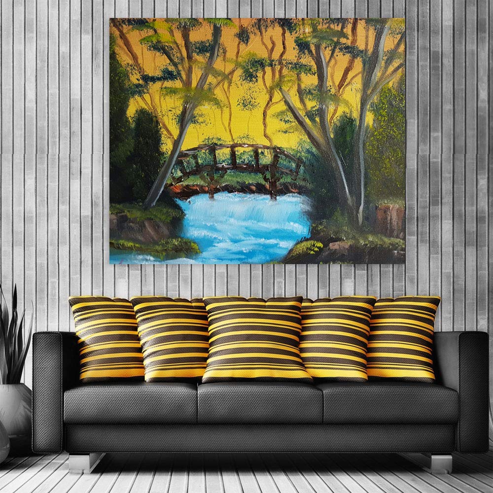 Water You Waiting For? Serenity Bridge framed Wall Art