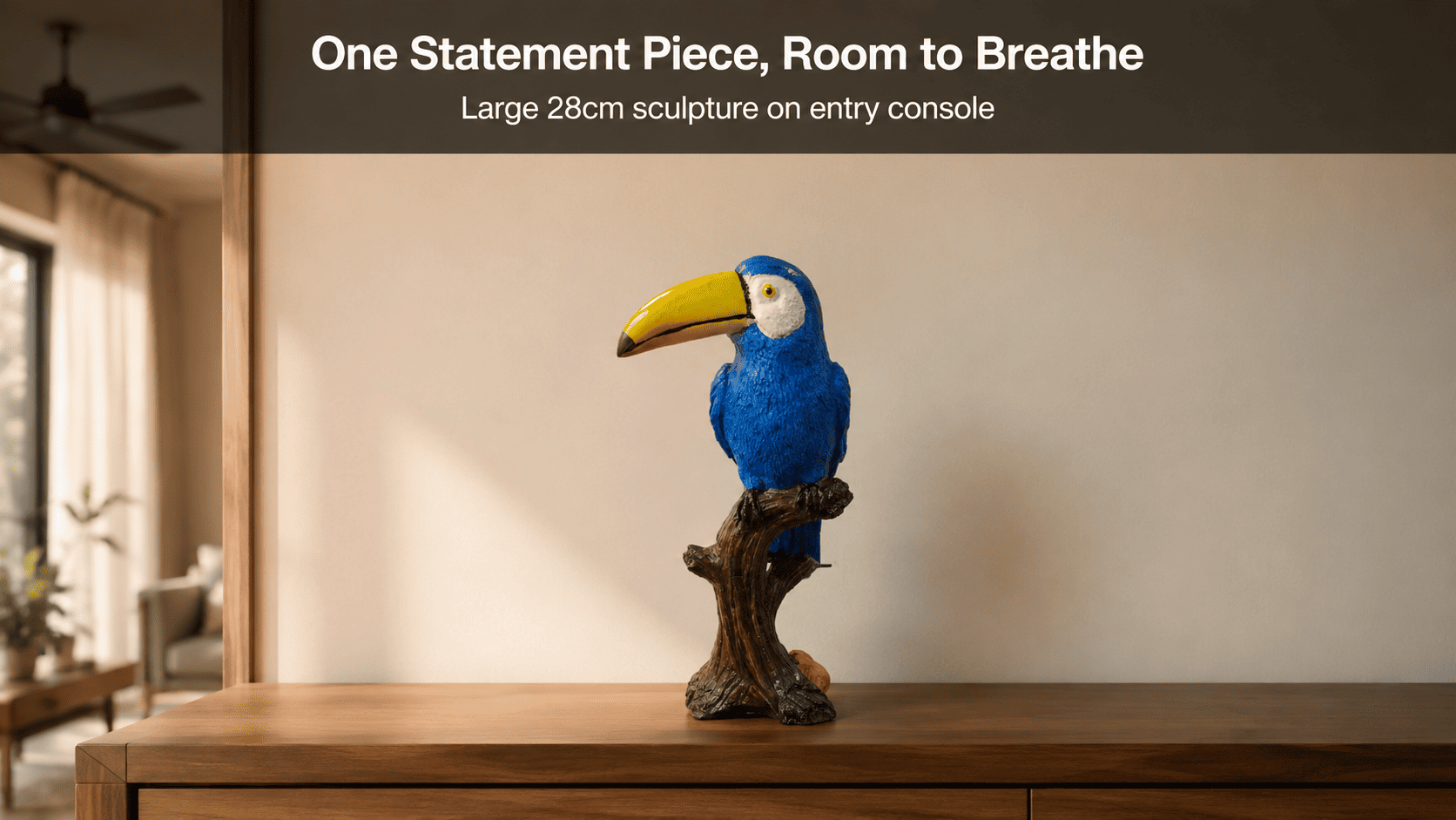 How to Style a Large Statement Sculpture in a Small Apartment