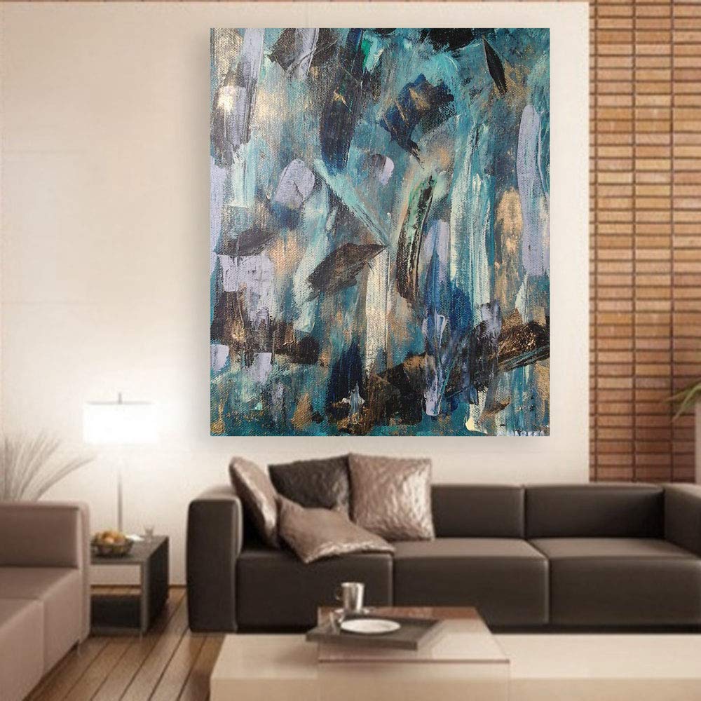 Mist-of-Dawn Magic unframed abstract wall art featuring ethereal misty brushstrokes.