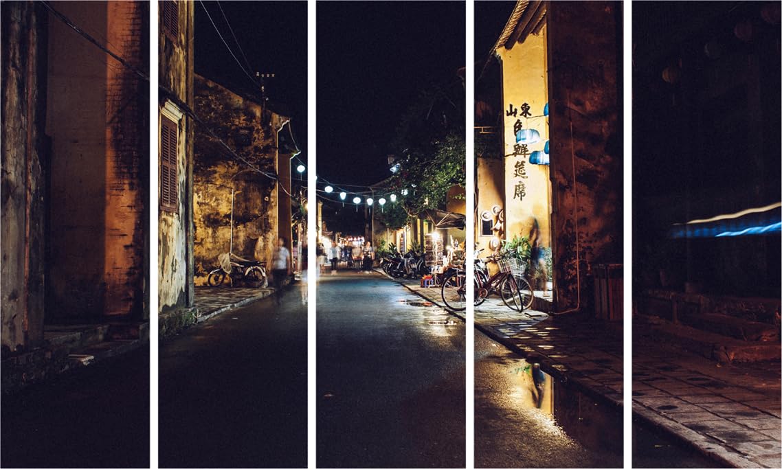 Paris-tastic Night Street Lights Framed Wall Art