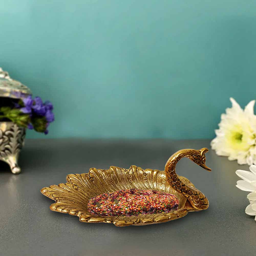 Decorative Metal Swan Shaped Bowl for Kitchen #2